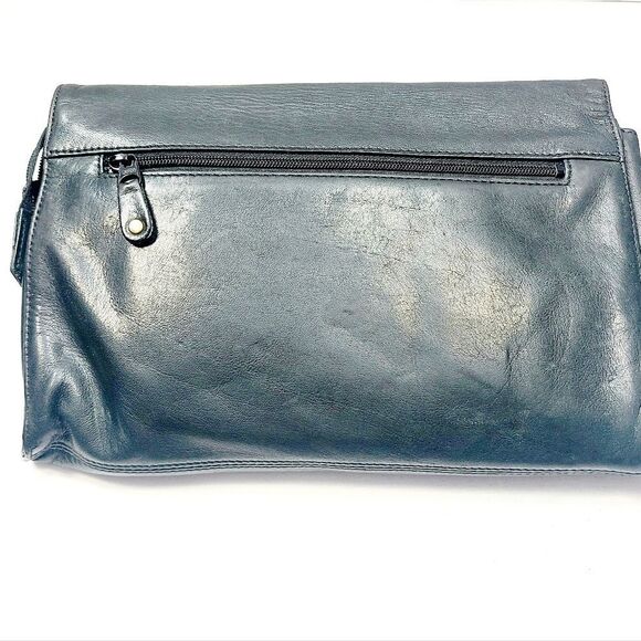 Ungaro Canvas Leather Clutch Bag - Picture 2 of 6